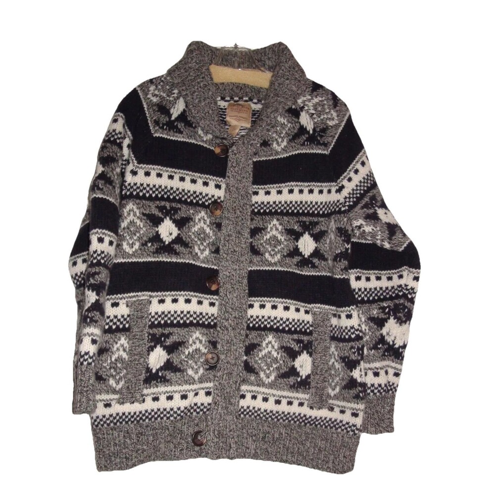 NWOT Telluride Heavy Wool Blend Nordic Jacket Zip Cardigan Sweater